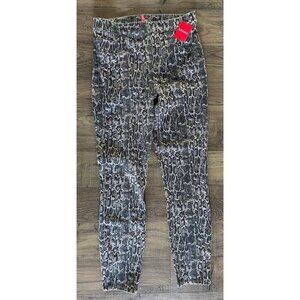 Spanx 20018R Jean-Ish Ankle Leggings Taupe Snakeskin Women's Size Medium M NWT